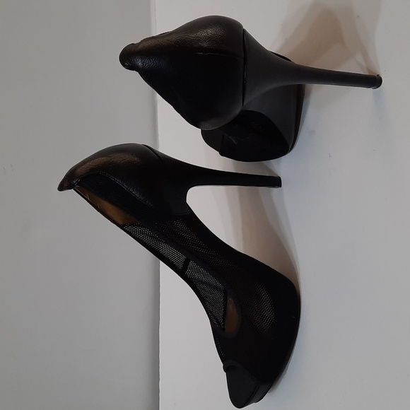 REPORT SIGNATURE BLACK JUNO NET PLATFORM HEELS SZ 8.5. - Picture 4 of 14